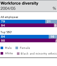 Workforce diversity 2004/05