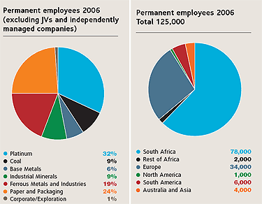 Permanent employees by division [chart]