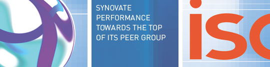 Synovate performance towards the top of its peer group.