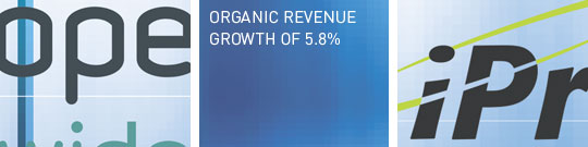 Organic revenue growth of 5.8%.