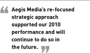 Operational delivery driven by strong new business performance.