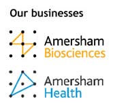 Amersham : Bringing vision to medical discovery - Amersham Biosciences: Anything is possible - Amersham heatlh: The cure starts here