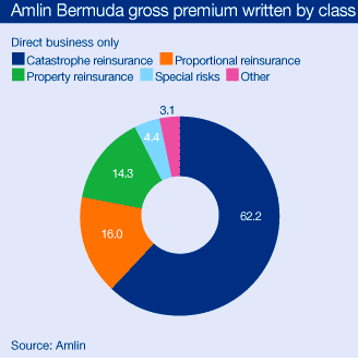 Amlin Bermuda gross premium written by class