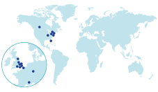 Map of geographic regions