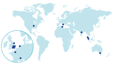 Map of geographic regions