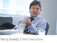 Photo of Terry Duddy, Chief Executive