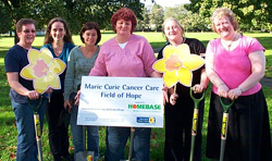 Image of Homebase employees raising money for Marie Curie Cancer Care