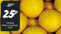 Safeway White Grapefruit 25p each